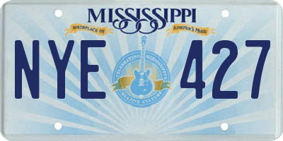 MS license plate NYE427