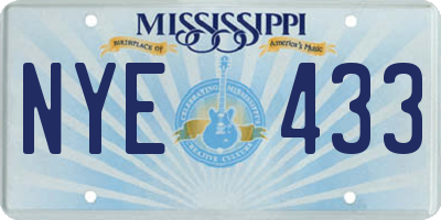 MS license plate NYE433
