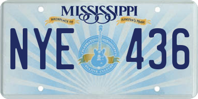 MS license plate NYE436