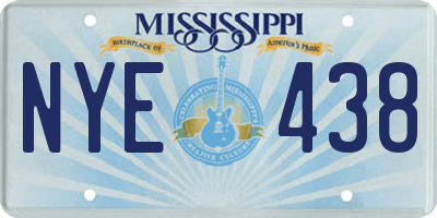 MS license plate NYE438