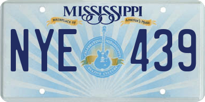 MS license plate NYE439