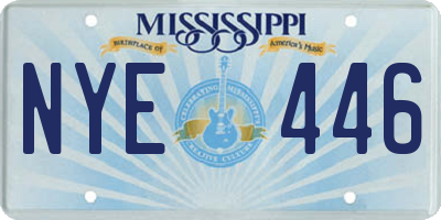 MS license plate NYE446