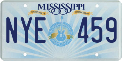 MS license plate NYE459