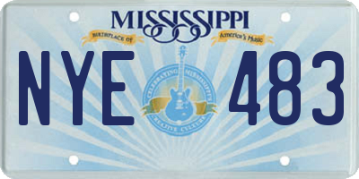 MS license plate NYE483