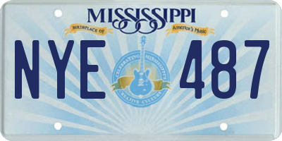 MS license plate NYE487