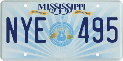 MS license plate NYE495