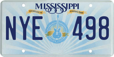 MS license plate NYE498