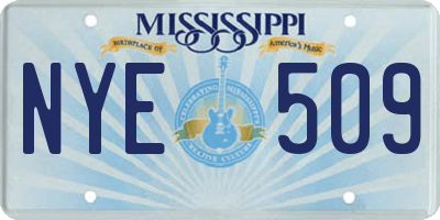 MS license plate NYE509