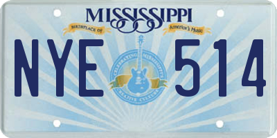 MS license plate NYE514