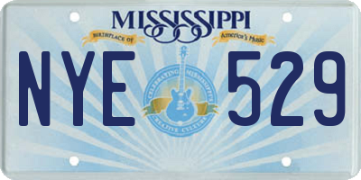 MS license plate NYE529
