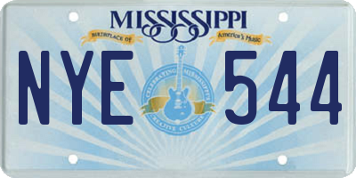MS license plate NYE544