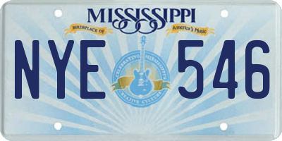 MS license plate NYE546