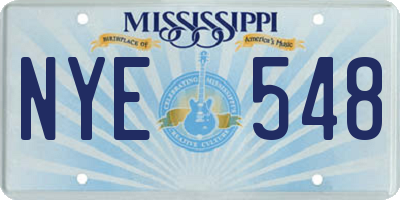 MS license plate NYE548