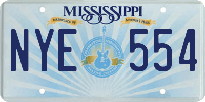 MS license plate NYE554