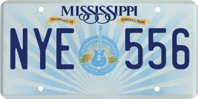 MS license plate NYE556