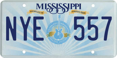 MS license plate NYE557