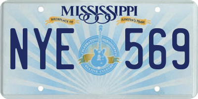 MS license plate NYE569