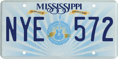 MS license plate NYE572