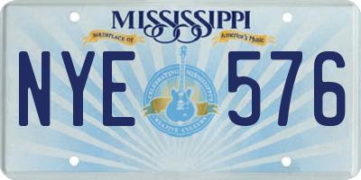 MS license plate NYE576