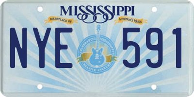 MS license plate NYE591