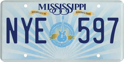 MS license plate NYE597
