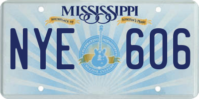 MS license plate NYE606