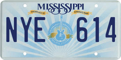 MS license plate NYE614