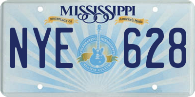 MS license plate NYE628