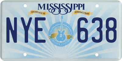 MS license plate NYE638