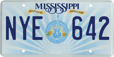 MS license plate NYE642