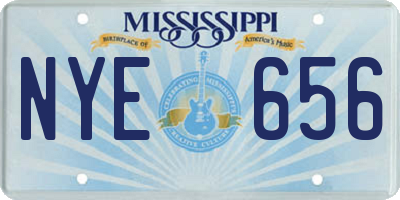 MS license plate NYE656