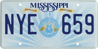 MS license plate NYE659