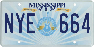 MS license plate NYE664