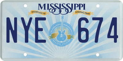 MS license plate NYE674