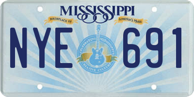 MS license plate NYE691