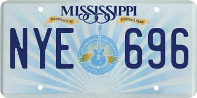 MS license plate NYE696