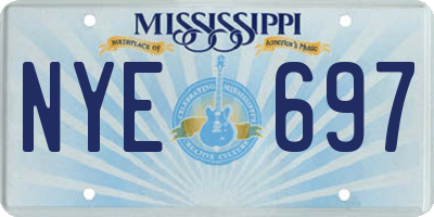 MS license plate NYE697
