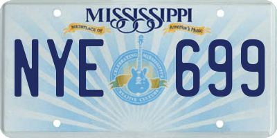 MS license plate NYE699