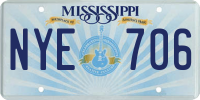 MS license plate NYE706