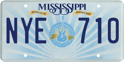 MS license plate NYE710