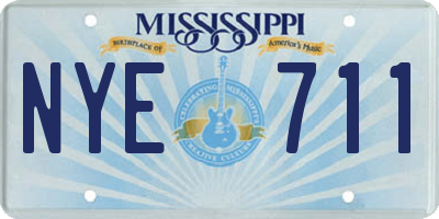 MS license plate NYE711