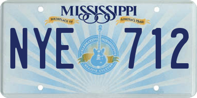 MS license plate NYE712