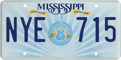 MS license plate NYE715