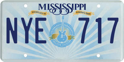 MS license plate NYE717