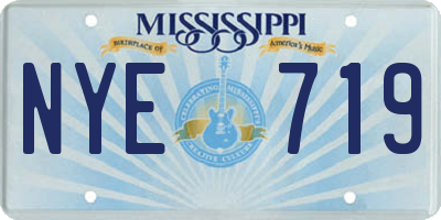 MS license plate NYE719