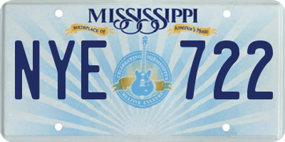 MS license plate NYE722