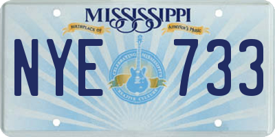 MS license plate NYE733