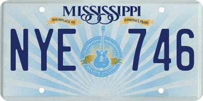 MS license plate NYE746