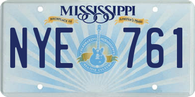 MS license plate NYE761