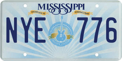 MS license plate NYE776